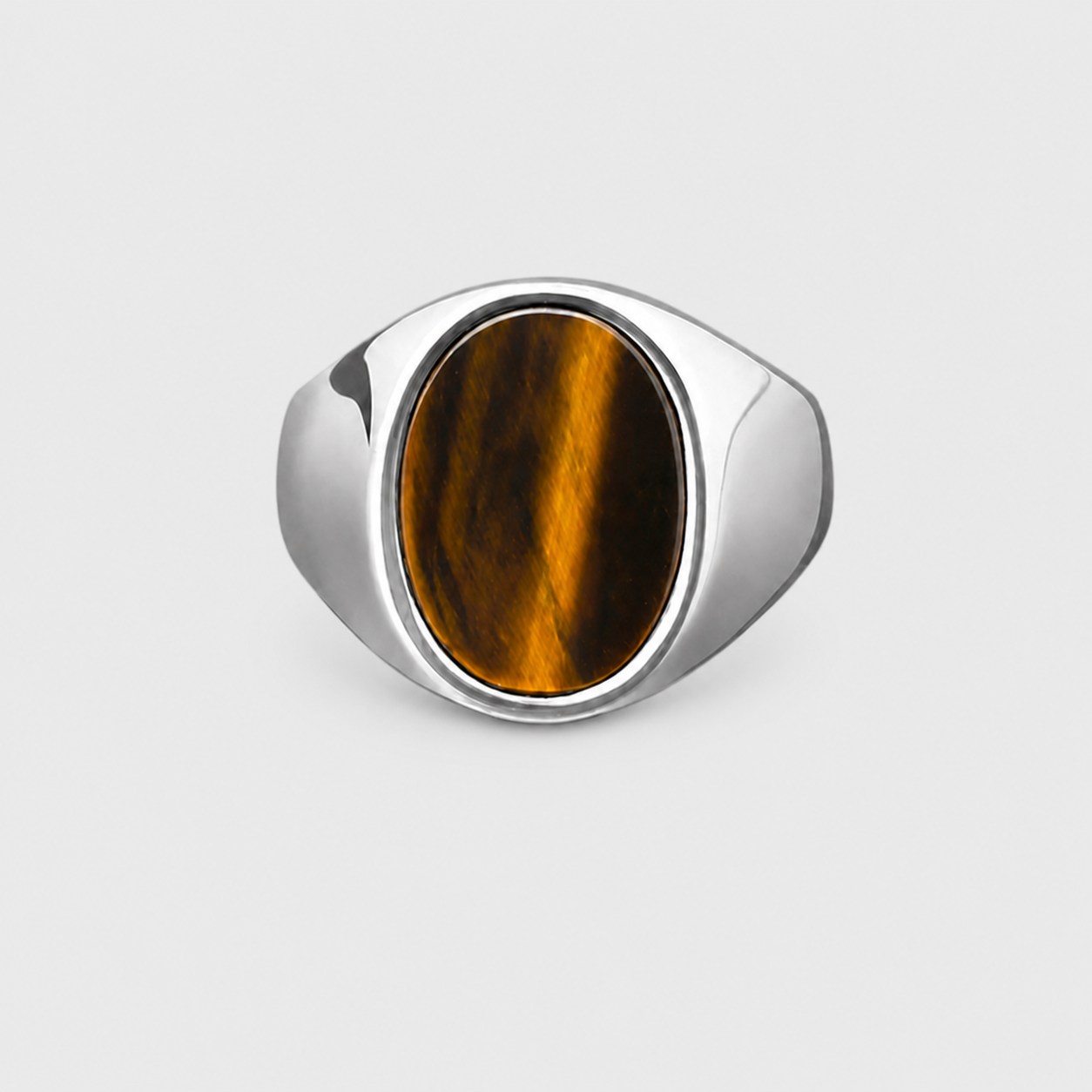 Tiger’s Eye Signet Ring