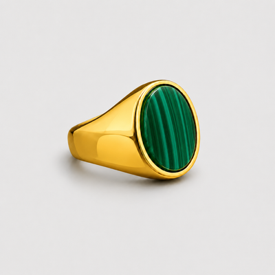Malachite Signet Ring