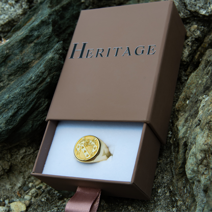 Personalized Coat of Arms Ring with 3D Effect