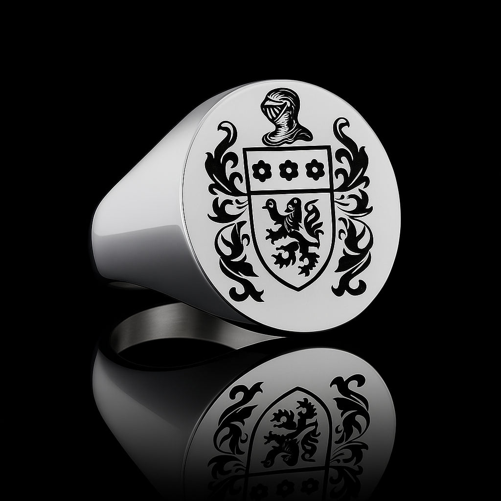 Personalized Silver Plated Signet Ring