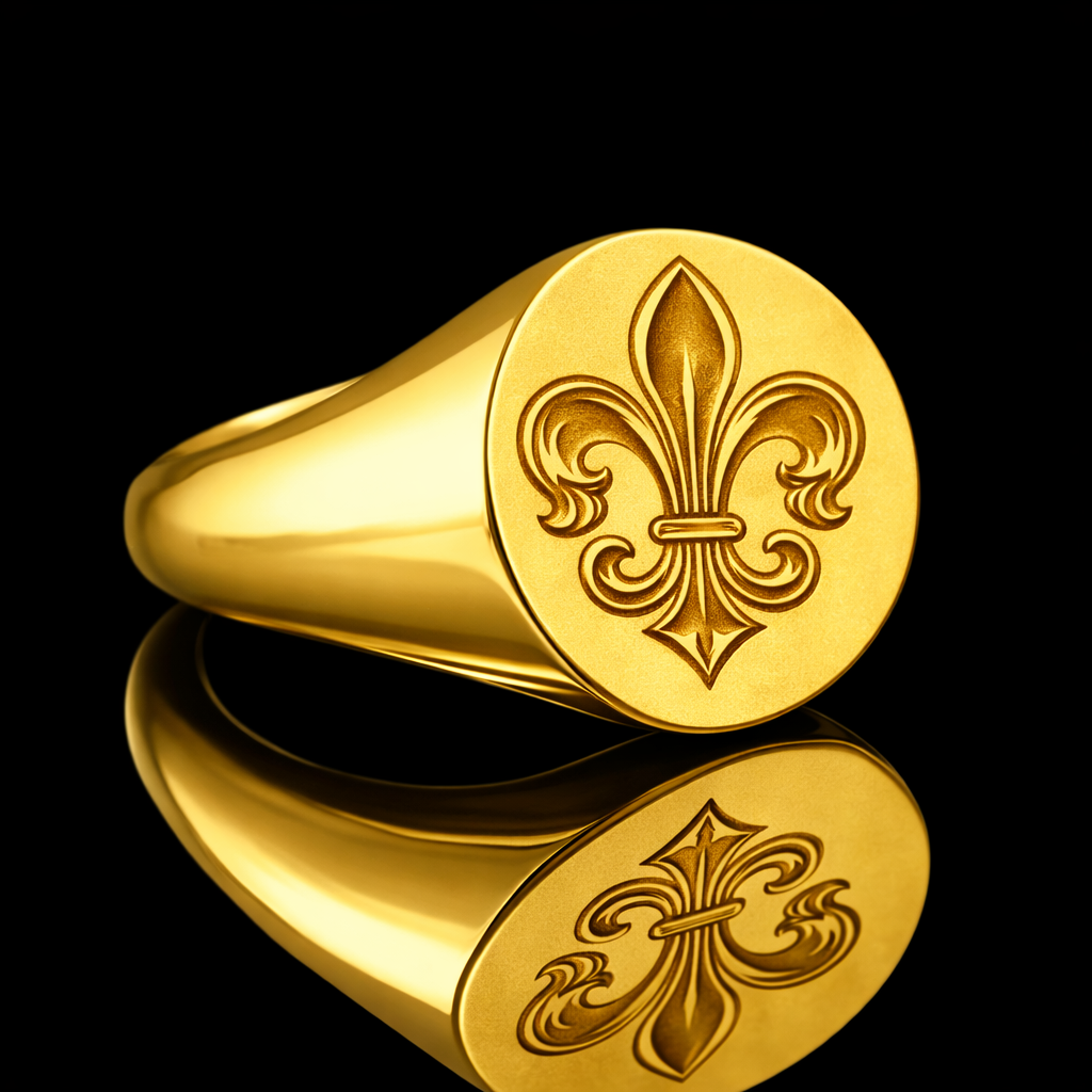 Fleur-de-Lis Signet Ring