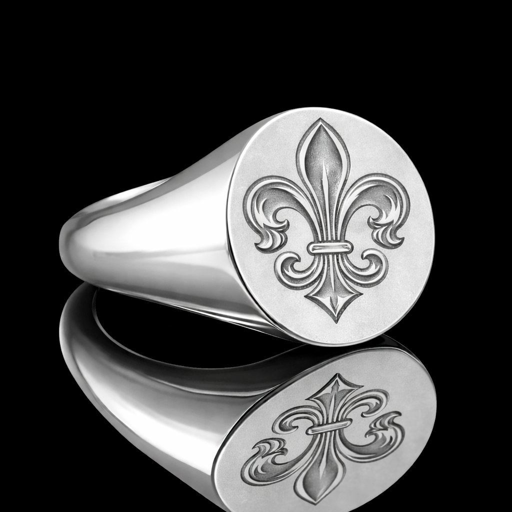 Fleur-de-Lis Signet Ring