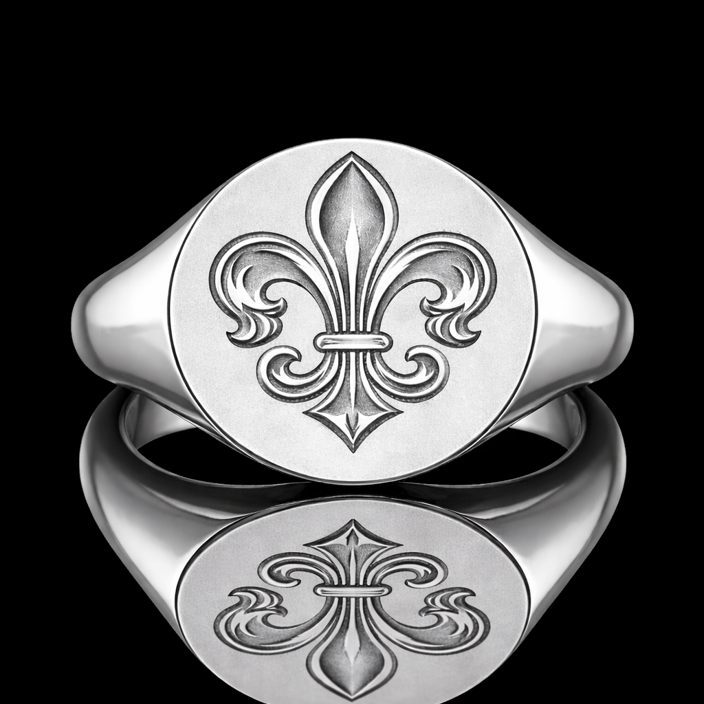 Fleur-de-Lis Signet Ring
