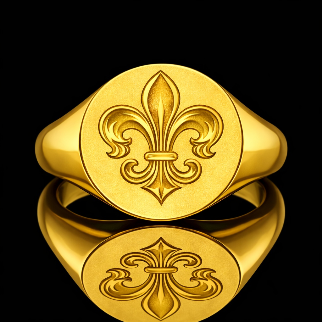 Fleur-de-Lis Signet Ring