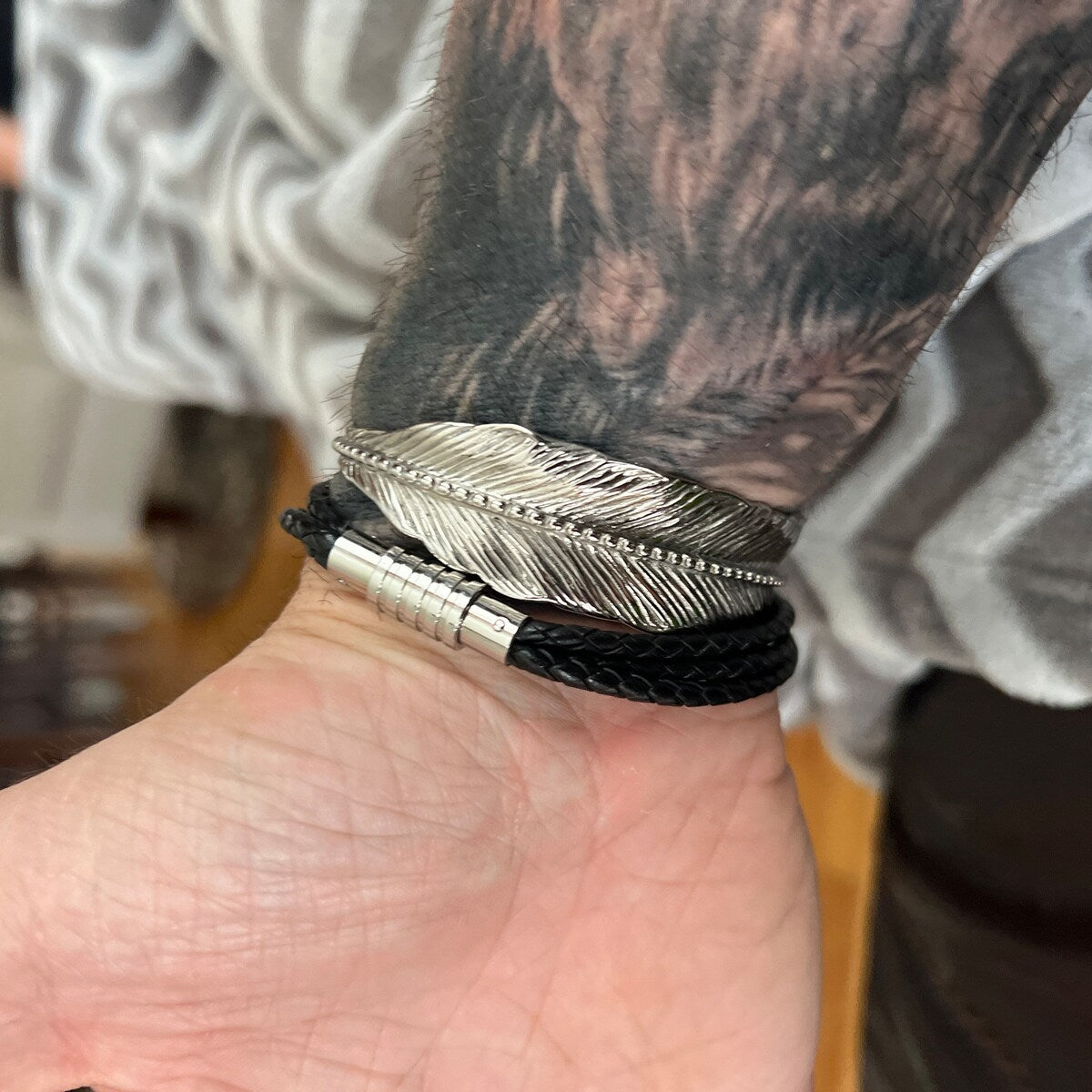 Feather Cuff Bracelet