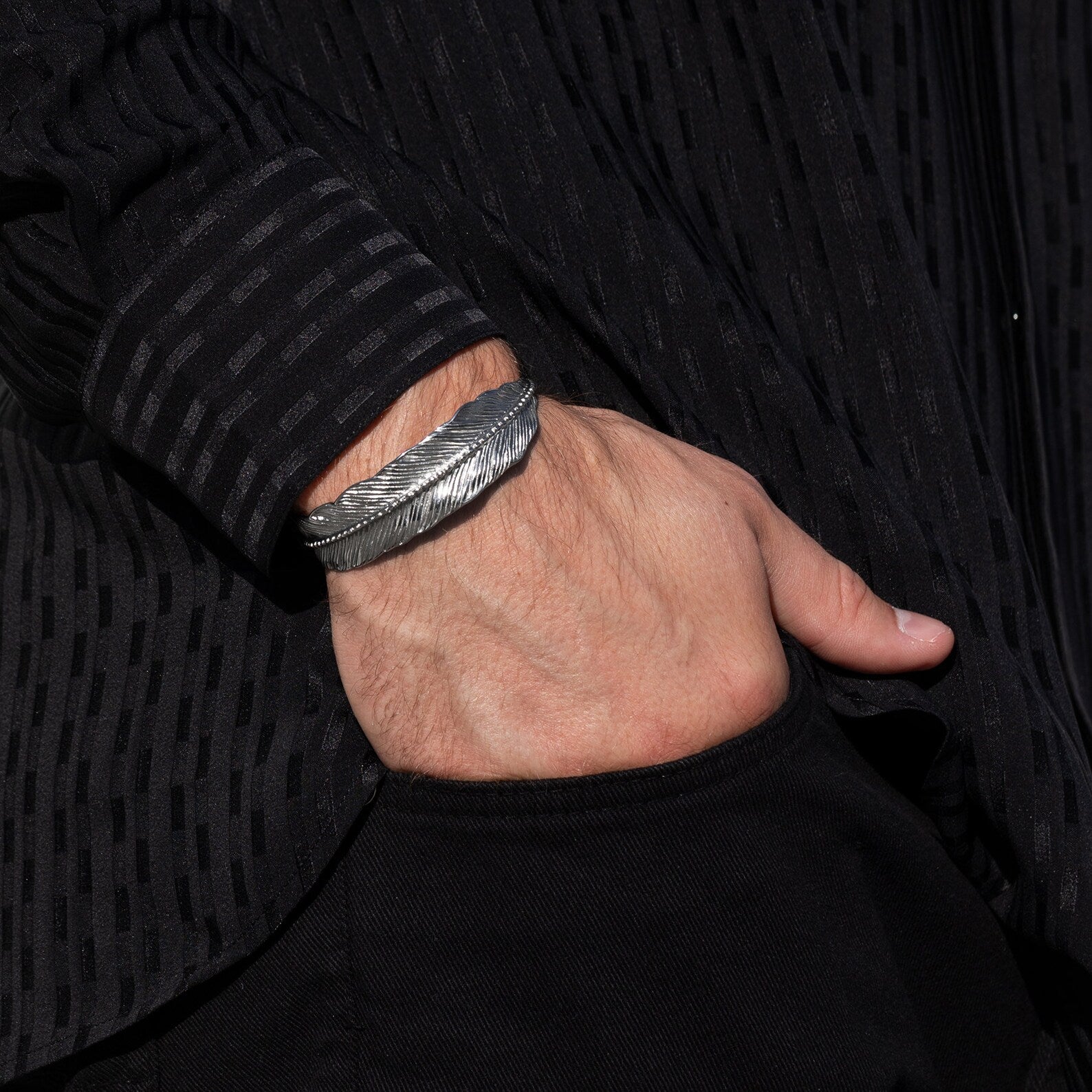 Feather Cuff Bracelet