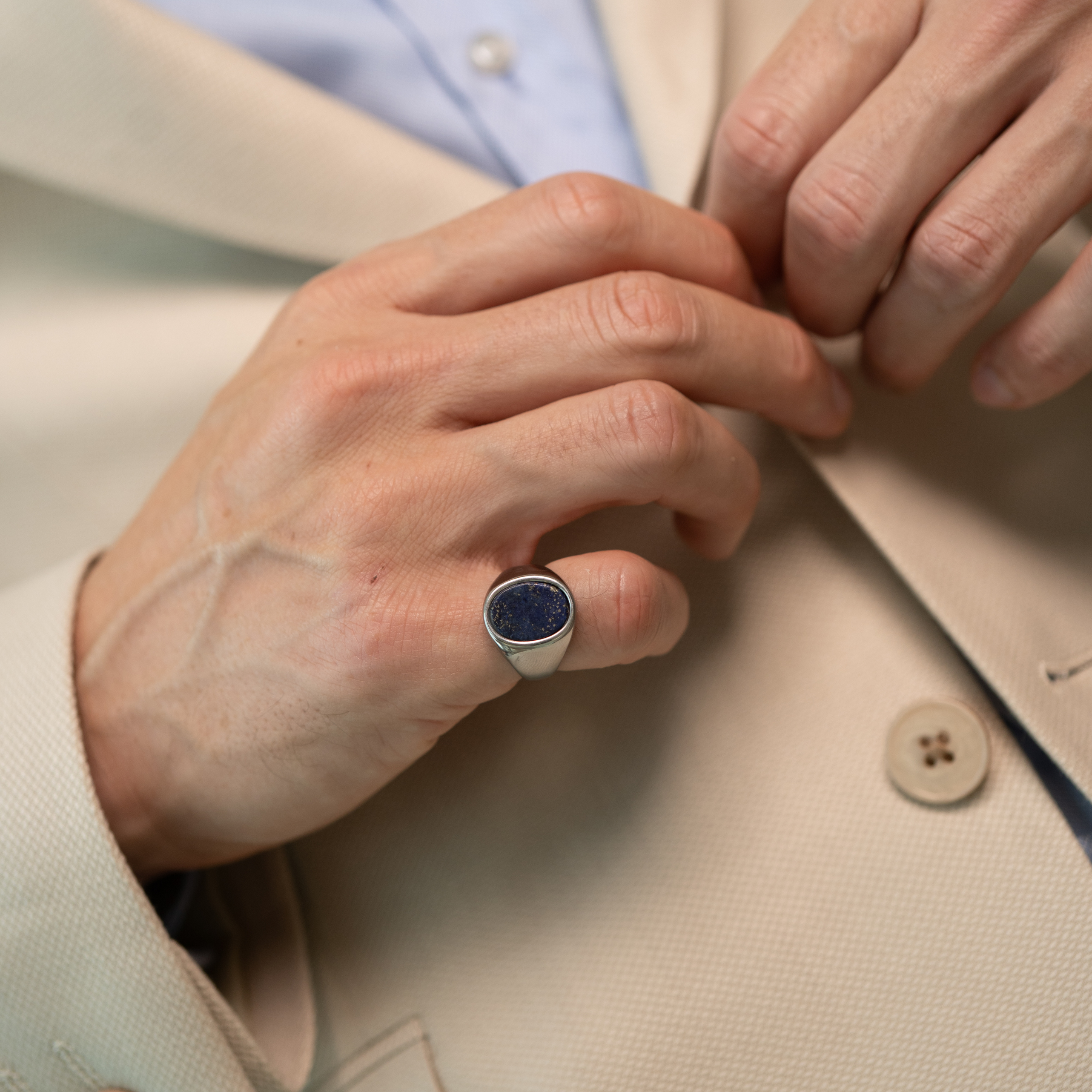 Lapis Lazuli Signet Ring