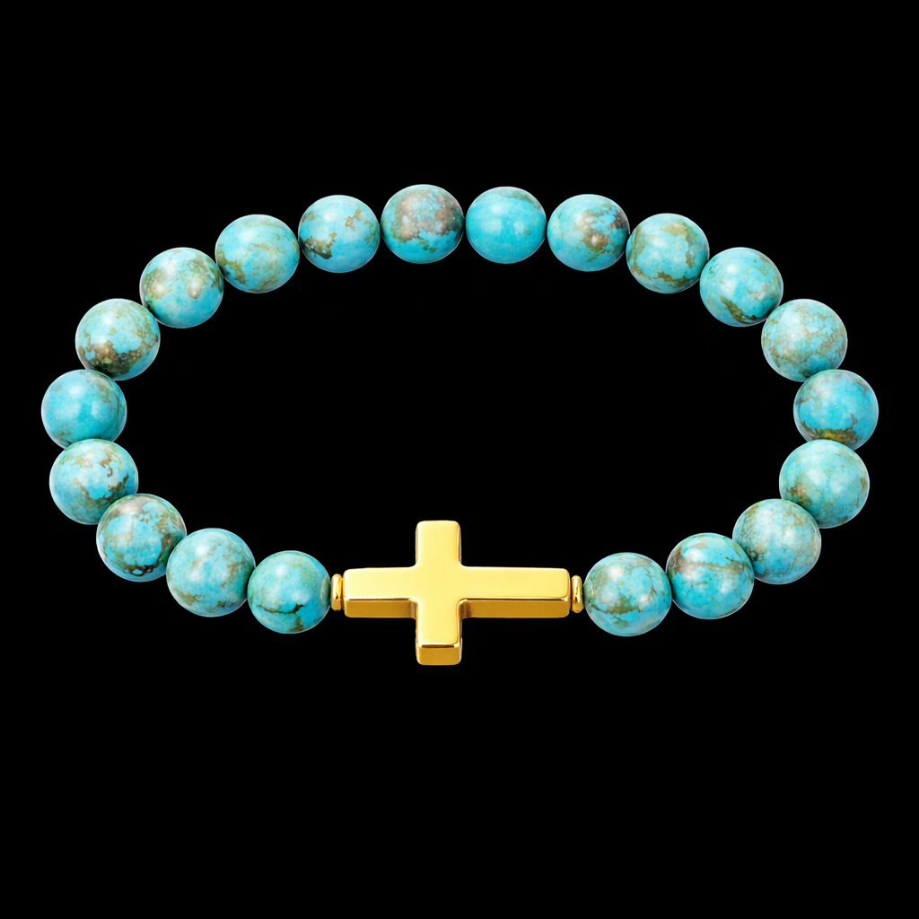 Anel de Sinete Azul Turquesa