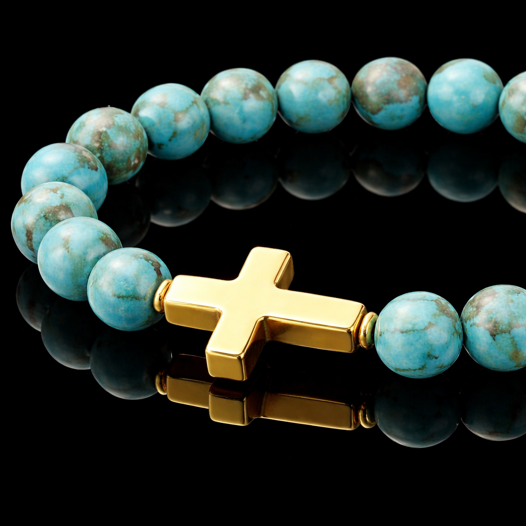 Anillo Sello Azul Turquesa