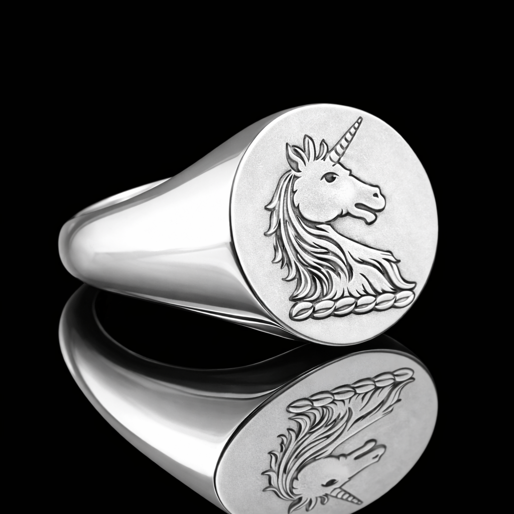 Unicorn Signet Ring